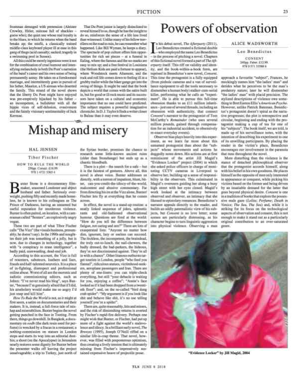 Review of Consent by Leo Benedictus in the Times Literary Supplement